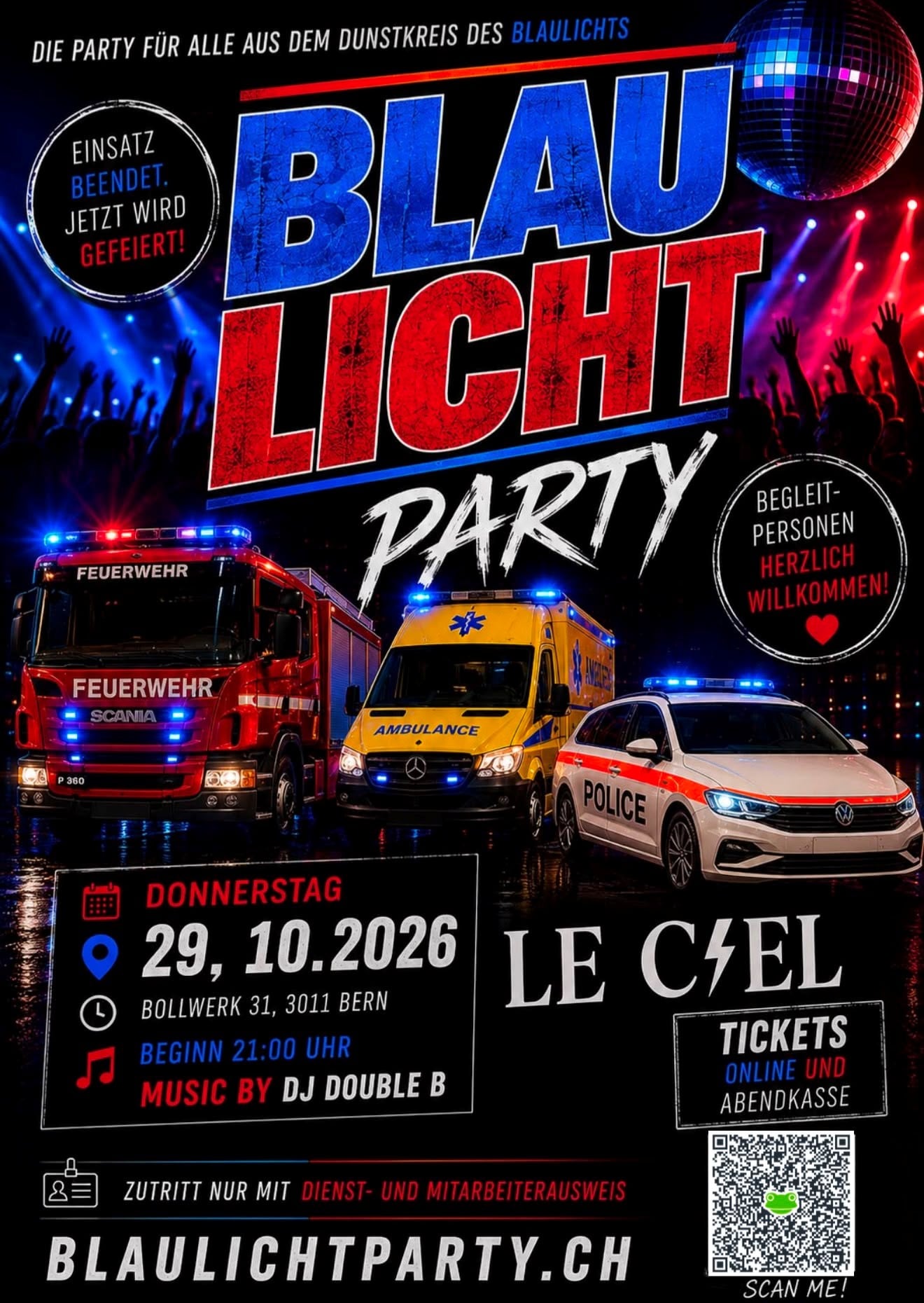 Blaulichtparty Bern